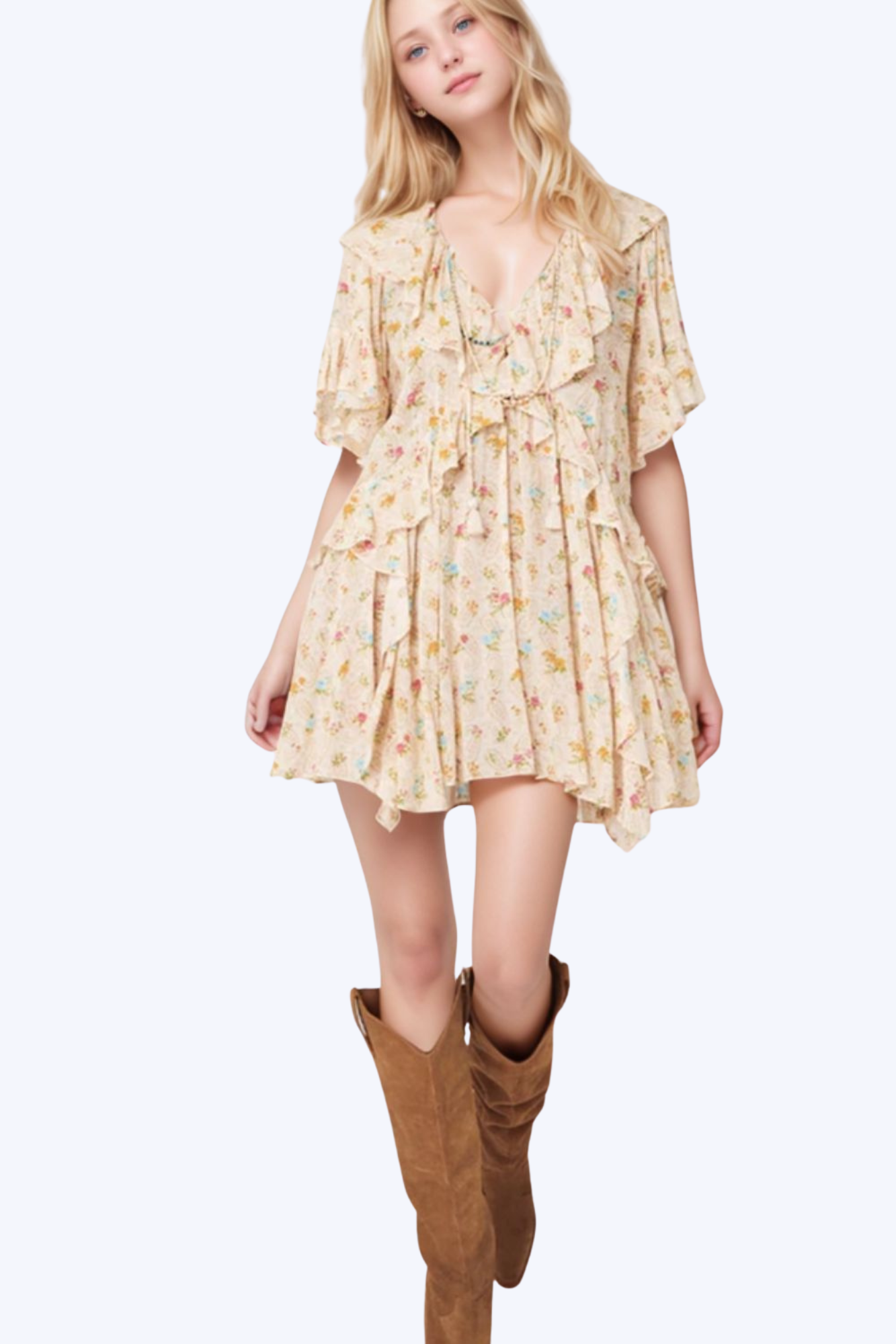 Willow Boho Dress – Floral Romantic